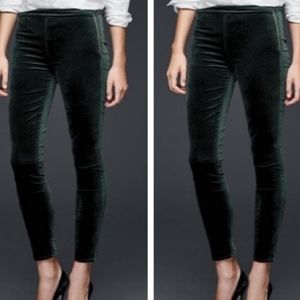 GAP velvet side zip leggings